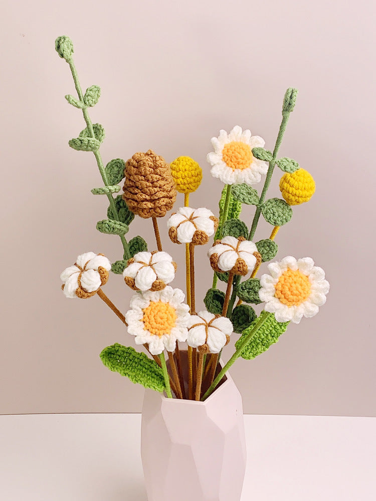 Crochet Cotton, Pine Cone & Berry Stems-10-Pack