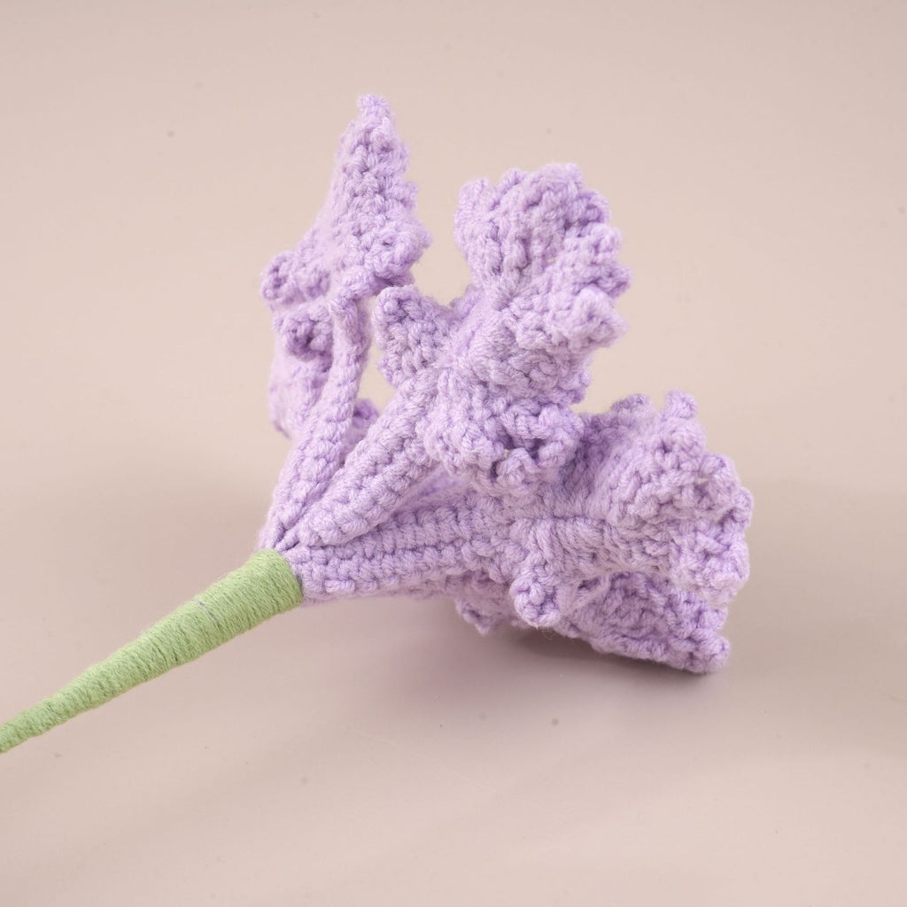 10-Stem Crochet Crape Myrtle Flowers – Handmade Artificial Floral Decor