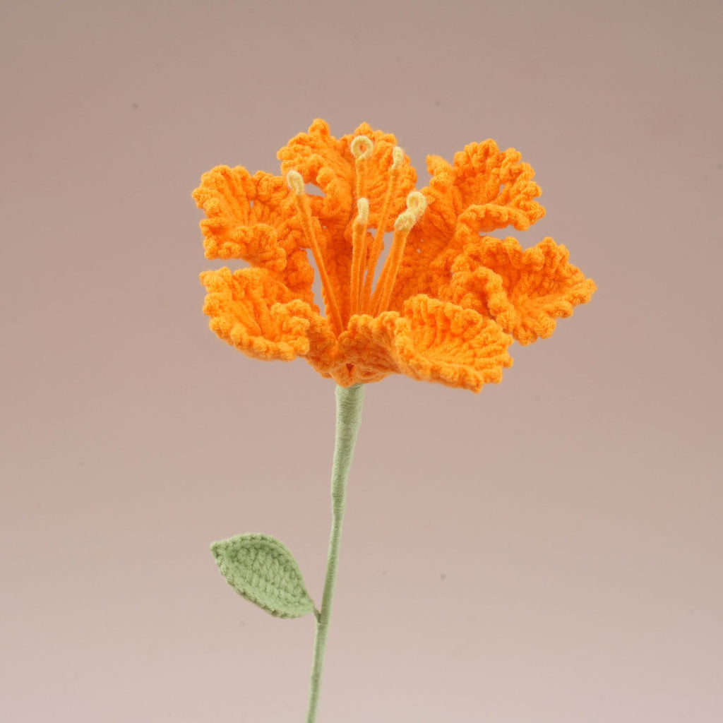 10-Stem Crochet Crape Myrtle Flowers – Handmade Artificial Floral Decor