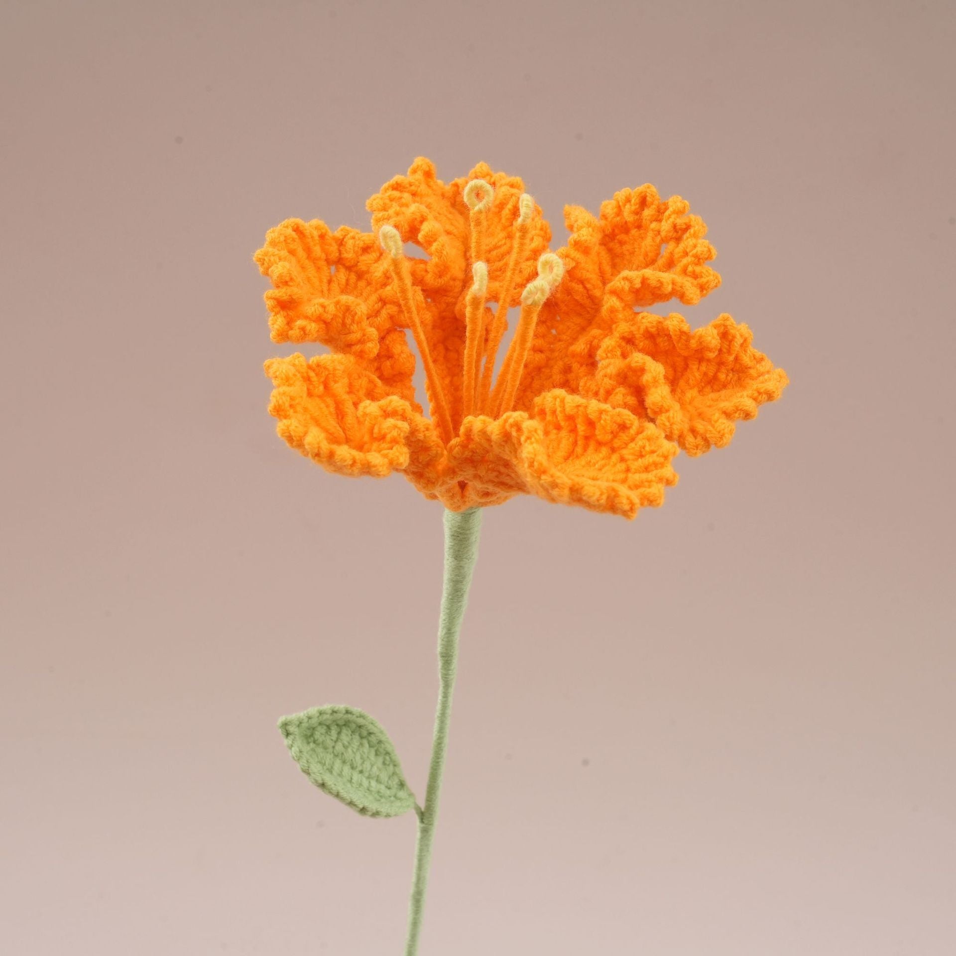10-Stem Crochet Crape Myrtle Flowers – Handmade Artificial Floral Decor
