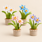 Crochet Daffodil Potted Plant-2-Pack