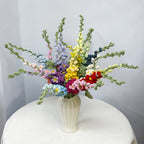 Crochet Delphinium Flowers-5-Pack