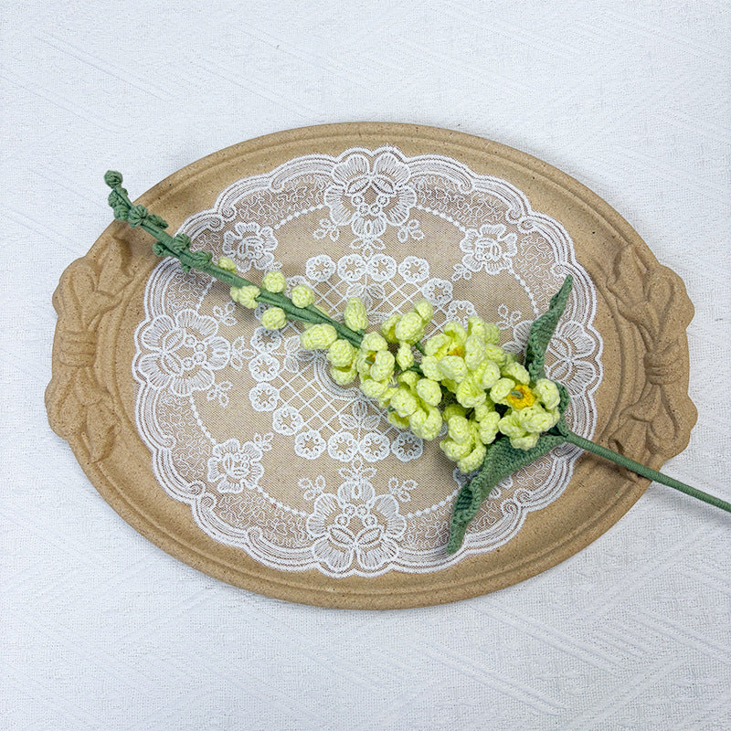 Crochet Delphinium Flowers-5-Pack