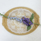 Crochet Delphinium Flowers-5-Pack