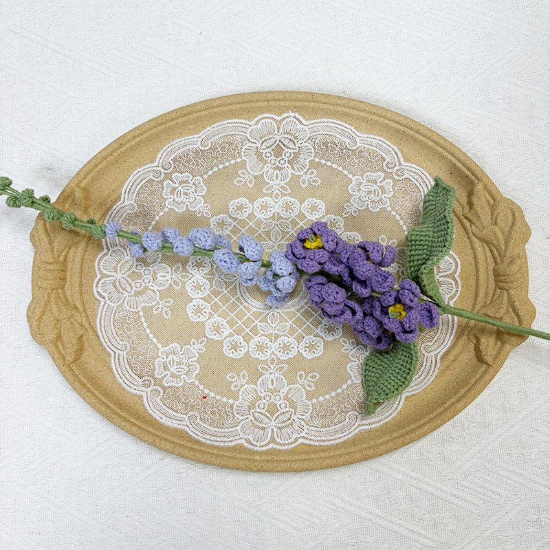 Crochet Delphinium Flowers-5-Pack