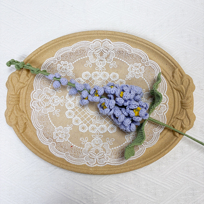 Crochet Delphinium Flowers-5-Pack