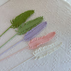 Crochet Fern Leaf Stems-10-Pack