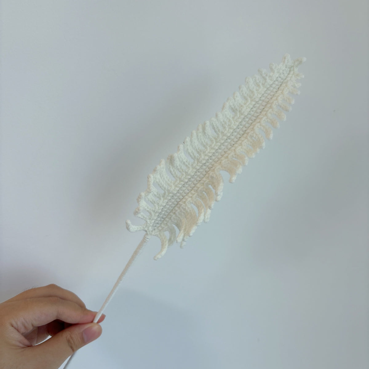 Crochet Fern Leaf Stems-10-Pack