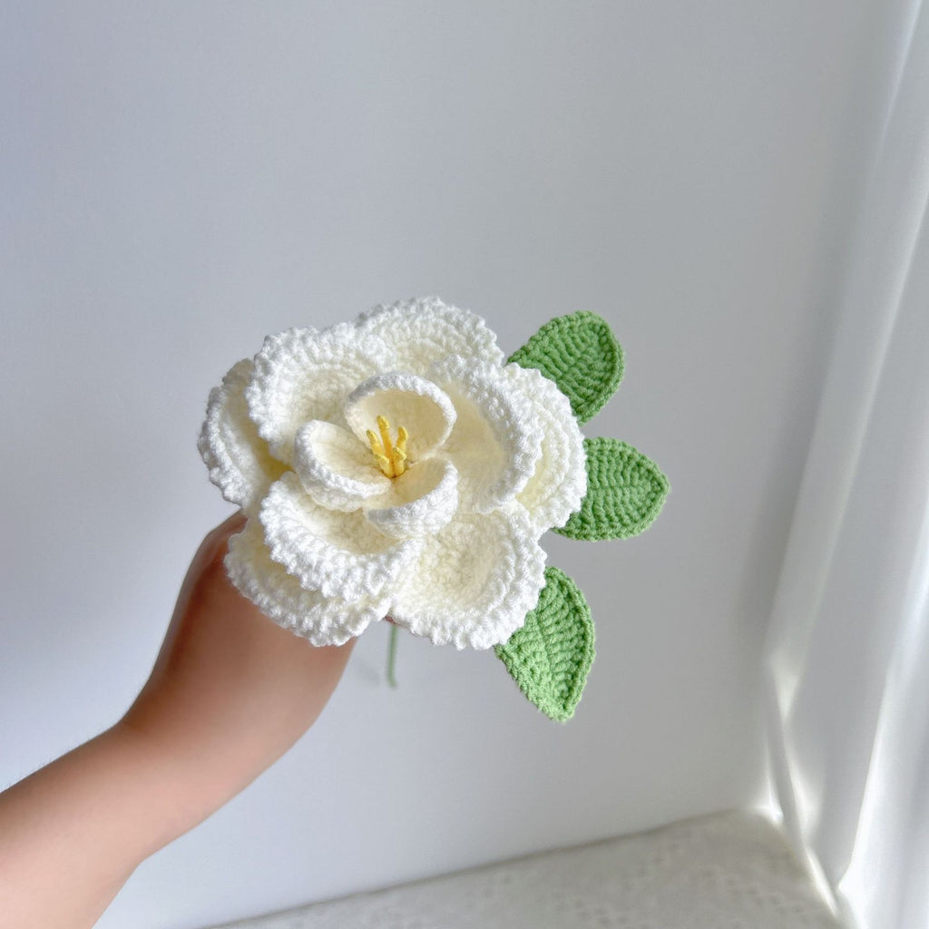 Crochet French Rose Stems-5-Pack