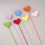 10 Stems Handmade Crochet Heart Flowers – Love Bouquet