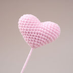 10 Stems Handmade Crochet Heart Flowers – Love Bouquet