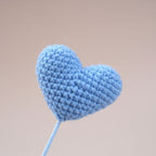 10 Stems Handmade Crochet Heart Flowers – Love Bouquet