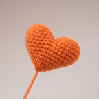10 Stems Handmade Crochet Heart Flowers – Love Bouquet