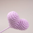 10 Stems Handmade Crochet Heart Flowers – Love Bouquet