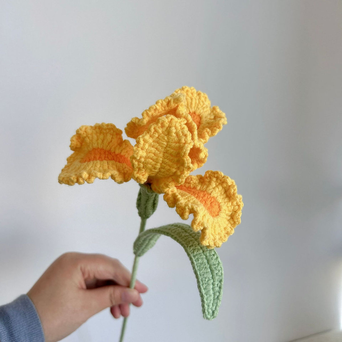 Crochet Iris Flowers-10-Pack