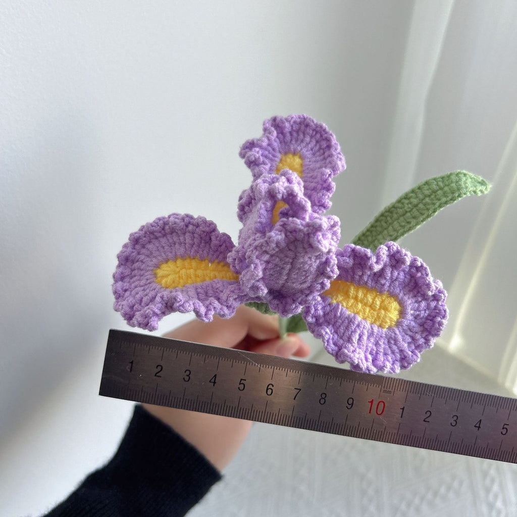 Crochet Iris Flowers-10-Pack