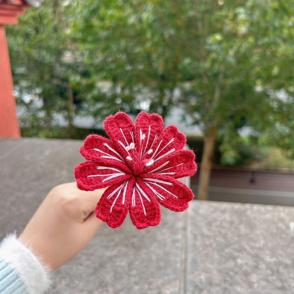 Crochet Spider Lily Flower Stems-10-Pack