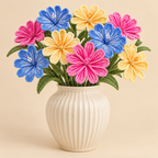 Crochet Spider Lily Flower Stems-10-Pack