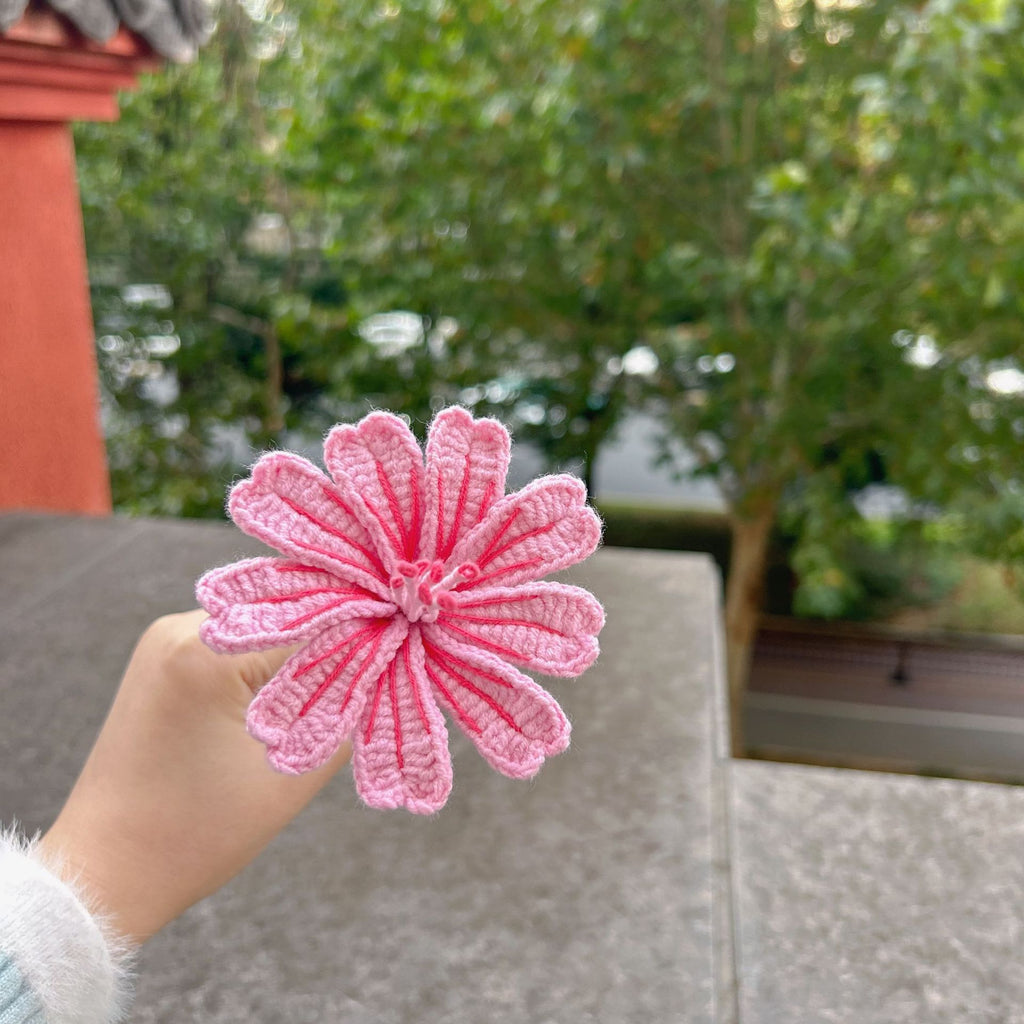 Crochet Spider Lily Flower Stems-10-Pack