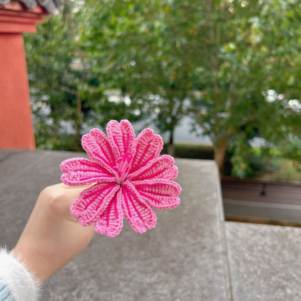 Crochet Spider Lily Flower Stems-10-Pack
