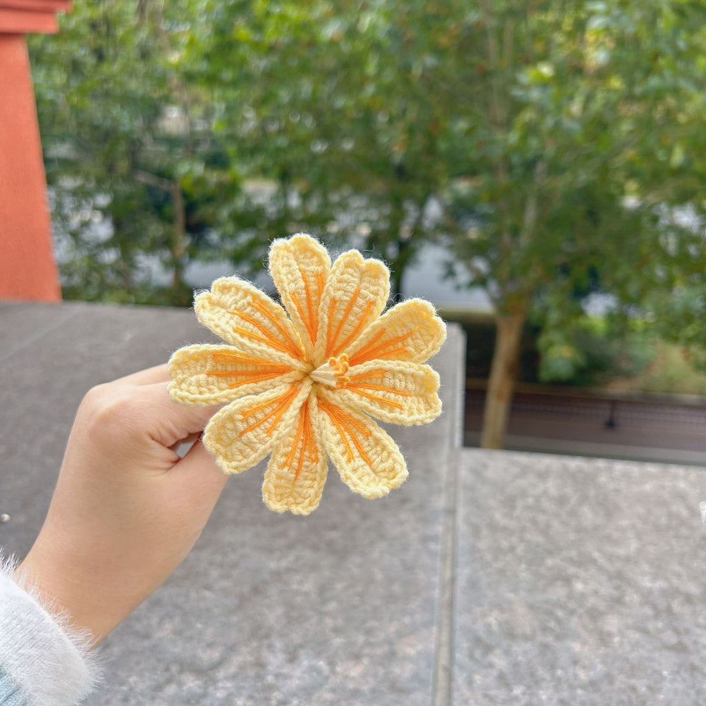 Crochet Spider Lily Flower Stems-10-Pack
