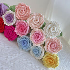 Crochet Luoshen Rose Flowers-10-Pack