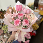 Crochet Luoshen Rose Flowers-10-Pack