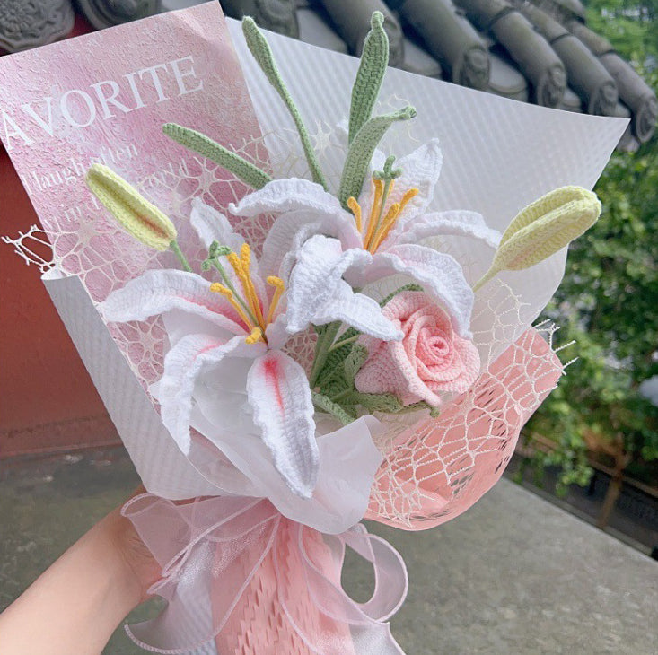 Crochet Perfume Lily Flowers-5-Pack