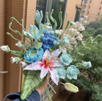 Crochet Perfume Lily Flowers-5-Pack