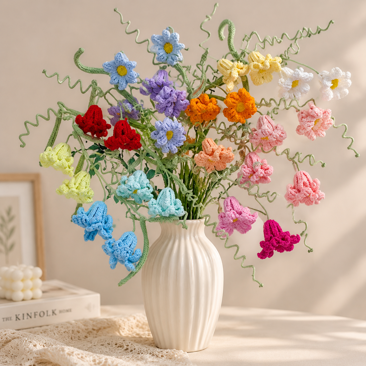 Crochet Peruvian Daffodil Flowers-10-Pack