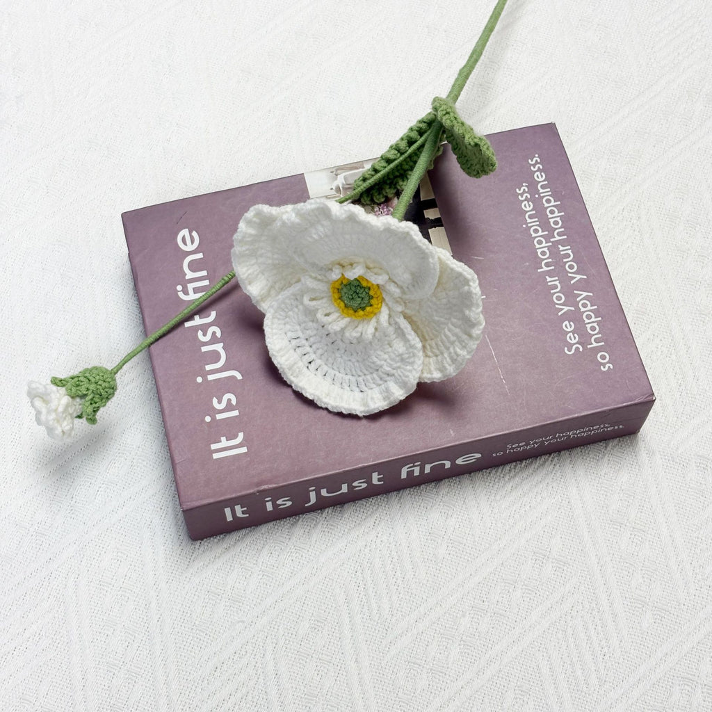 Crochet Poppy Flowers-5-Pack