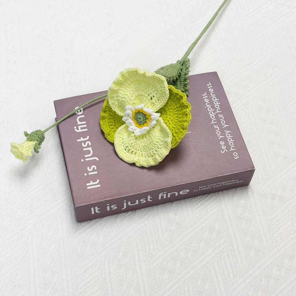 Crochet Poppy Flowers-5-Pack