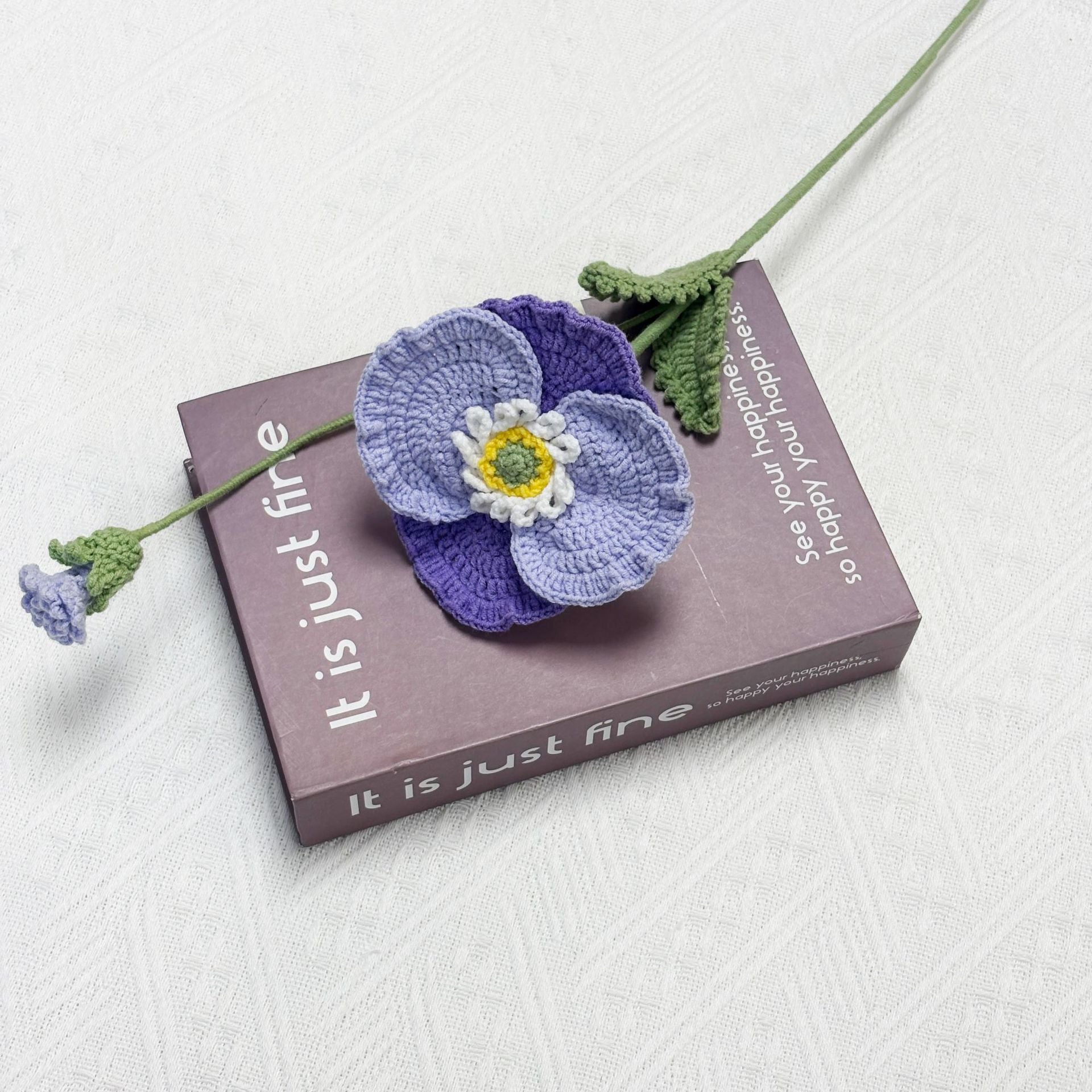 Crochet Poppy Flowers-5-Pack