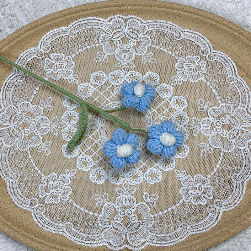 Crochet Puff Flowers-10-Pack