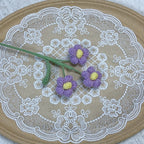 Crochet Puff Flowers-10-Pack
