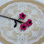 Crochet Puff Flowers-10-Pack