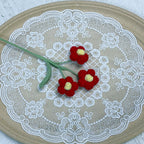 Crochet Puff Flowers-10-Pack