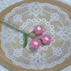 Crochet Puff Flowers-10-Pack