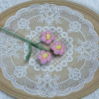 Crochet Puff Flowers-10-Pack