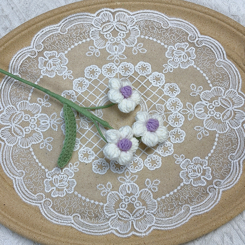 Crochet Puff Flowers-10-Pack