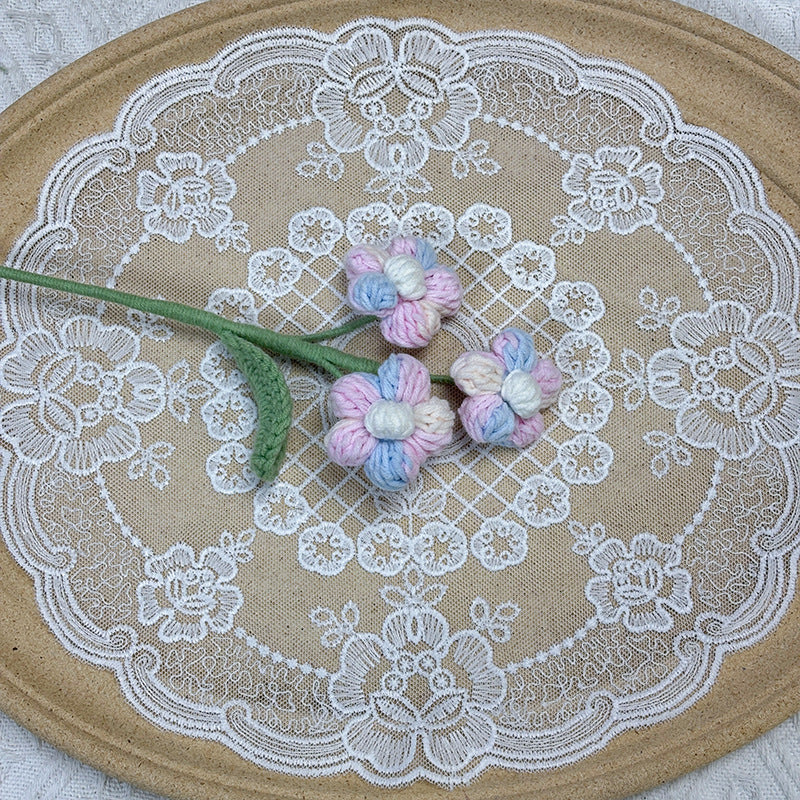 Crochet Puff Flowers-10-Pack