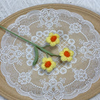 Crochet Puff Flowers-10-Pack