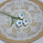 Crochet Puff Flowers-10-Pack