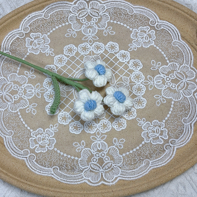 Crochet Puff Flowers-10-Pack