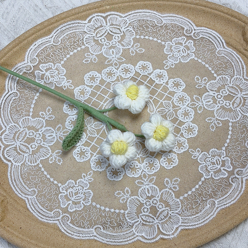 Crochet Puff Flowers-10-Pack