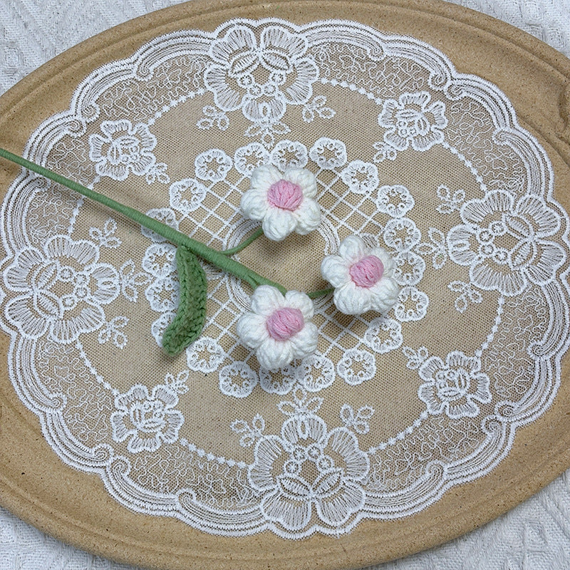 Crochet Puff Flowers-10-Pack