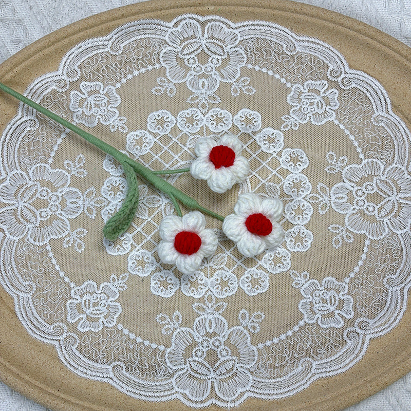Crochet Puff Flowers-10-Pack