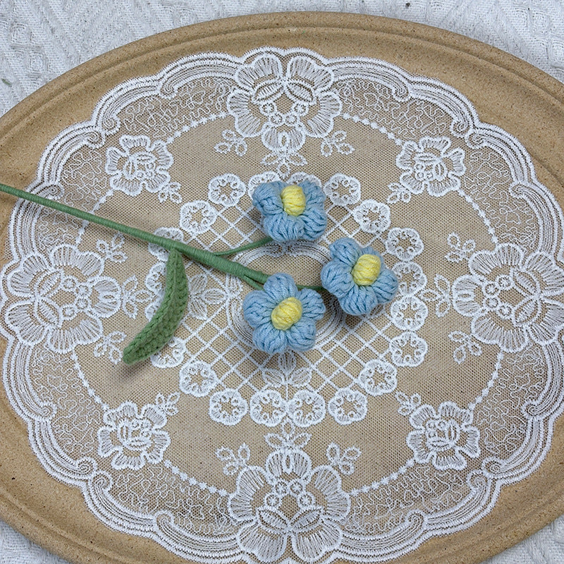Crochet Puff Flowers-10-Pack