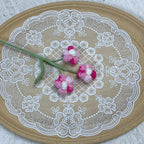 Crochet Puff Flowers-10-Pack
