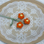 Crochet Puff Flowers-10-Pack